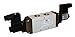 Ross Controls 9576K2902W Namur 5/2 Double Solenoid Controlled Valve, Detented, Spool, Non-Locking Manual Override, 1/4" NPT 24 VDC DIN Electrical Connector