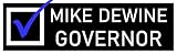 Mike DeWine Bumper Sticker - Vote for Mike DeWine for Ohio Governor Sticker Decal Car Sticker - Made in USA Vote Elect Blue Checkmark