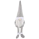 🎅【MATERIALIEN & MAßE】 57cm X 18cm(Höhe x Breite) . Verpackung maße: 20*9*28cm. Der körper und der hut sind aus weichem filz gefertigt, mit sand gefüllt zur beschwerung, somit sitzen diese figuren einwandfrei und fallen nicht.