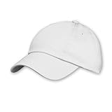 100% algodón twill. Result - Gorra/Visera Lisa Perfil bajo Unisex niños niñas - Verano/Calor (Talla Única) (Blanco)