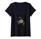 Mantenga el plástico del mar libre - Detenga la contaminación del océano - Eco Camiseta Cuello V