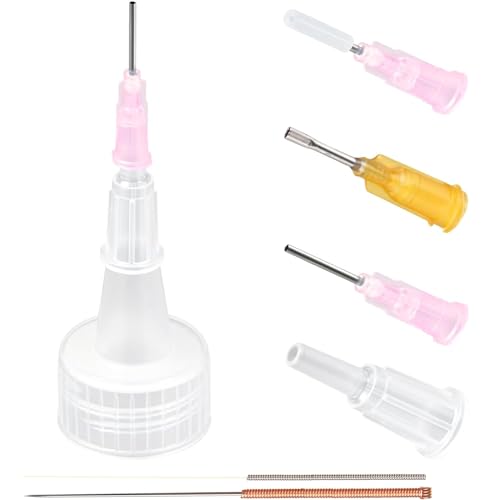 INFISELECT 12-Pack Precision Applicator Caps for 2-Oz Acrylic Paint Bottles - Includes Needle Adapters and Caps for Car Freshies, Car Paint Projects