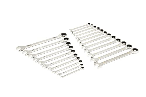 Image of GEARWRENCH 44 Piece 90-Tooth SAE /Metric Ratcheting Wrench and Hex Key Set - 86528