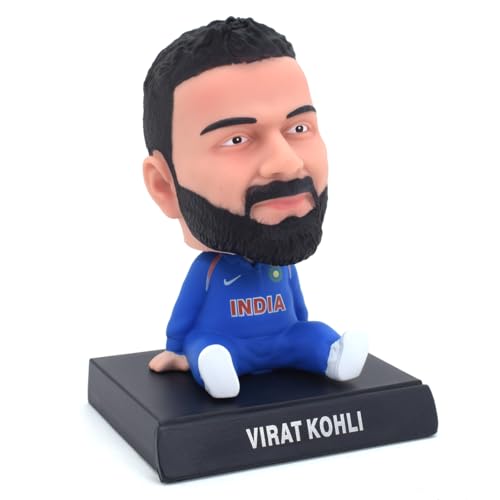 Image of Daiyamondo Polyvinyl Chloride Super Hero Anime Action Figure Bobble Head for Car Dashboard Office & Study Table Decoration for Everyone (Virat, 9 Cm, 7.5 Cm)