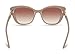 GUESS Women's Retro Inspired Cat Eye Sunglasses, Shiny Beige, 55mm