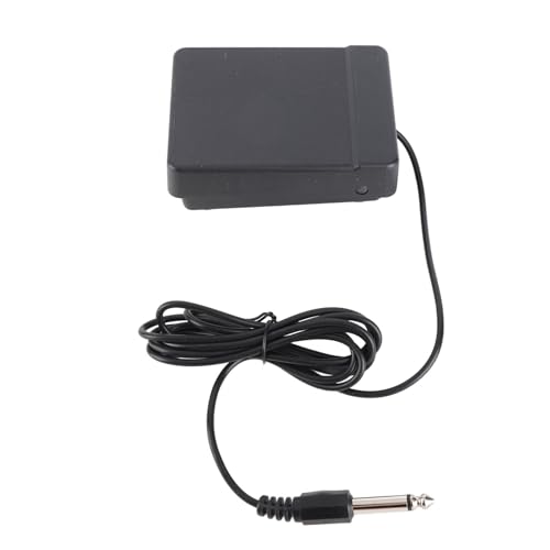 Universal Single Pedal, Silent Design, ABS Material, for Electronic Keyboard, Hand Rolled Piano, Electronic Drums (6.35mm)