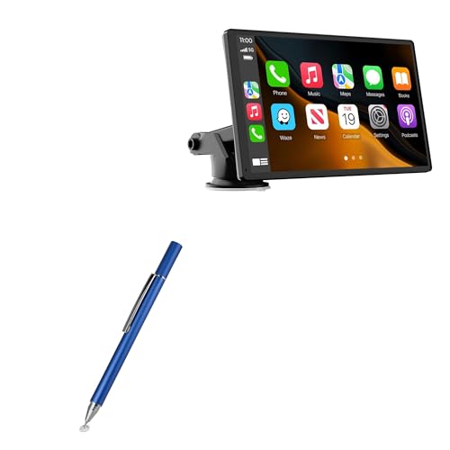 BoxWave Stylus Pen Compatible with Laviay Wireless Carplay Touchscreen (9 in) - FineTouch Capacitive Stylus, Super Precise Stylus Pen - Lunar Blue