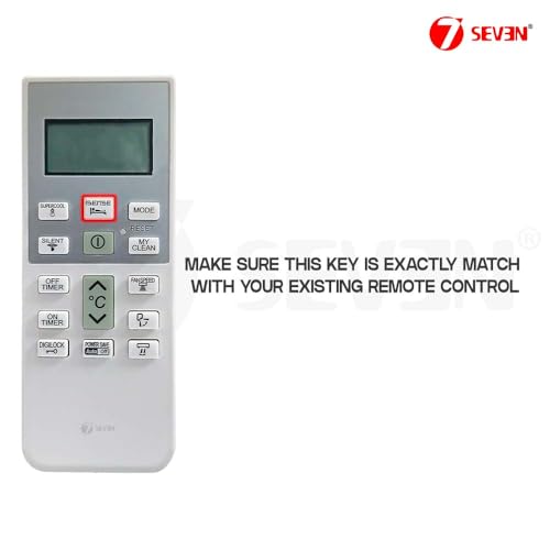 7SEVEN® Compatible with Hitachi Split Ac RSE/ESE/CSE-314HBD Model Original Remote of 168 Part Number Only Suitable with 1.2 Ton 3 Star Air Conditioner - Not Universal Hitachi Ac Remote 4 31uGOpakMSL