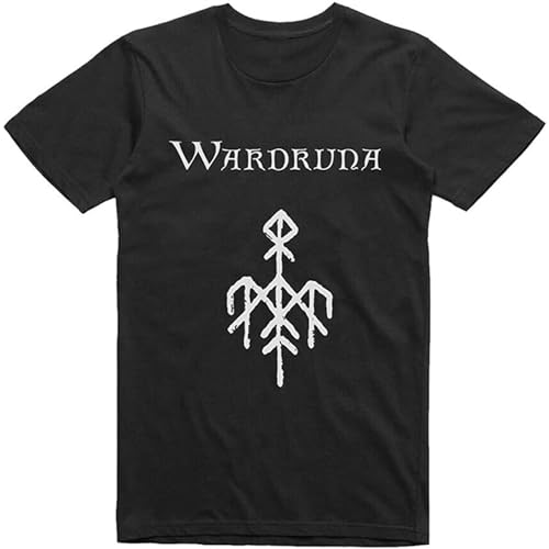 GOLDROAST Wardruna Norwegian Nordic Folk Music Group - Camiseta de manga corta unisex para hombre, 100 % algodón, color negro, Negro, L