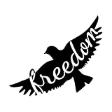Calcomanías de vinilo para murales y paredes Carta de libertad de aves voladoras Vida silvestre Sé libre 51x58.9cm Autoadhesivo Negro