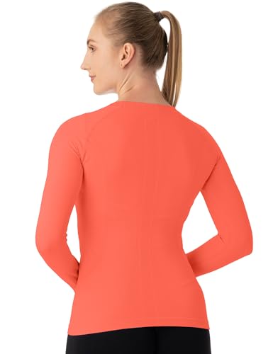 Image of MathCat Seamless Workout Shirts for Women Long Sleeve Yoga Tops Sports Running Shirt Breathable Athletic Top Slim Fit XS-XL