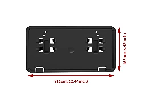 Front License Plate Frame For F150 18-20, Kewisauto Black Front Bumper License Plate Bracket Holder Cover For Ford F150 2018-2020 Accessories (1Pcs, Replace #Jl3Z-17A385-Ba) #TOP5
