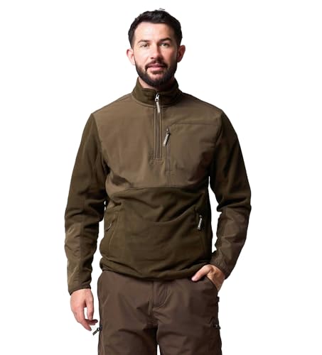 JACK PYKE Rannock Fleece Pullover Dark Olive X-Large