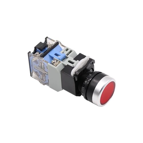 Bouton poussoir LA38-11D plat 22mm avec contact en argent et voyant lumineux 220V