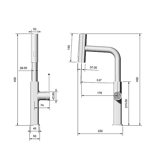 Robinet de cuisine cascade pour éviter les brûlures d'eau - 8