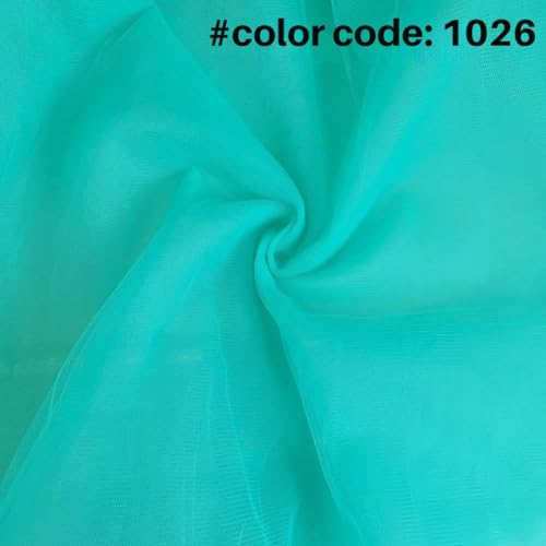 Image of SATYAM KRAFT 5 Meter Multipurpose Net Fabric Soft Cloth Roll | Wedding, Valentine & Party Decoration Items, Birthday, Anniversary | Stage, Tent, Backdrop, Mandap Festive, Event Decor Net (Blue)