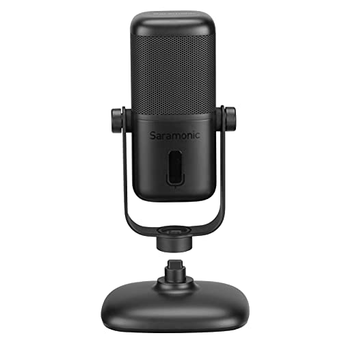 Saramonic Large Diaphragm Usb Studio Microphone With Magnetic Tabletop Stand, Headphone Out And Multi-Color Led For Computers And Mobile Devices (Sr-Mv2000) #TOP2