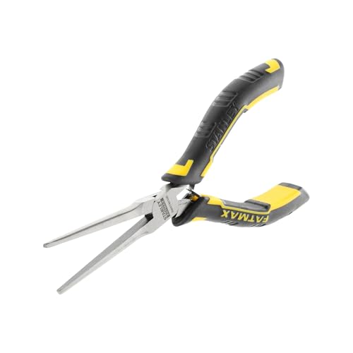 STANLEY FATMAX Alicate boca extra-larga, longitud 150mm, Mango ancho y ergonómico bi-materia, Acero de calidad y acabado barnizado, Sistema de muelle para uso fácil y rápido, FMHT0-80520