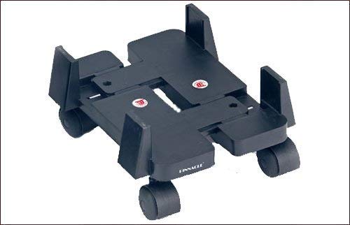 Praxon Trolley with Wheels CPU Holder Adjustable Trolley CPU Holder Stand For Heavy Duty Computer