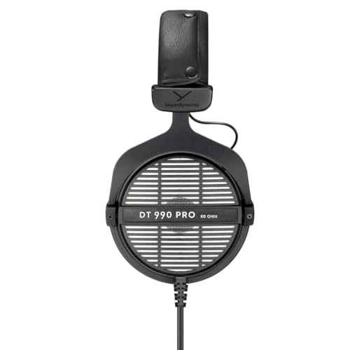 Image of beyerdynamic DT 990 PRO Over-Ear Studio Monitor Headphones - Open-Back Stereo Construction, Wired (80 Ohm, Grey)