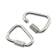 Zerniple (2 Stück) M8 Triangle Quick Link 304 Edelstahl Locking Delta Kettenglied