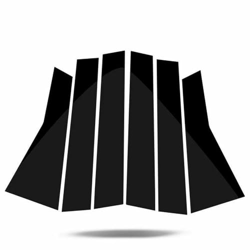 Protection de fenêtre BC noir brillant pour piliers de porte CRV finition miroir luxe
