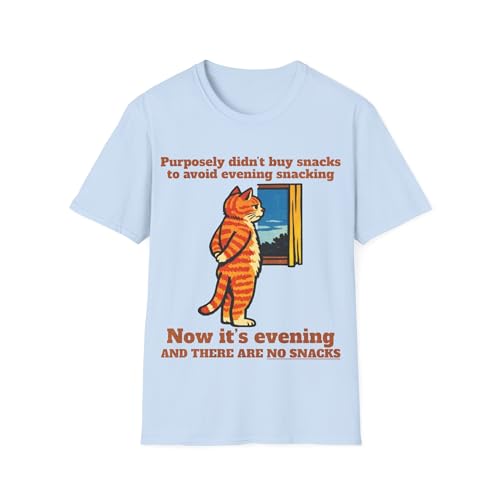 T-shirt graphique humour anti-grignotage haut manches courtes mode urbaine coton