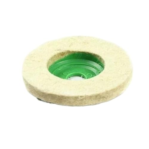 Roue de polissage en laine blanche fine 100 pour meuleuse d'angle, disque feutre lustrage métaux 20x