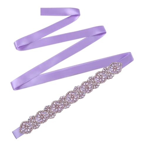 Bridal Wedding Dress Belt Handmade Accessories Women Evening Gown Waistband Rhinestones Belt