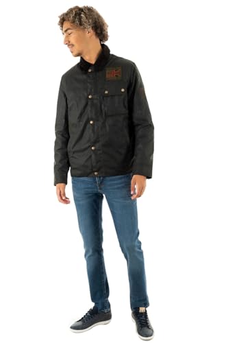  Barbour GIACCA UOMO International Steve McQueen Workers Wax Jacket SAGE GREEN-VERDE TAGLIA EU 2XL-UK 44