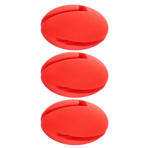 VOSAREA 3pcs Candy Thermometer Pot Clip Holders Silicone Non-Scratch Pot Clips Universal Barbecue Temp Probe Clips to Measure Temperature of Oil Deep Fryer and Cooking