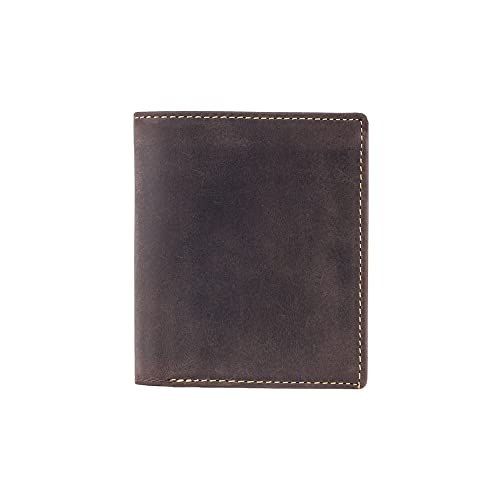 Visconti Men's Hunter Distressed Oiled Leather Wallet / Notecase # 708 - Oiled Brown