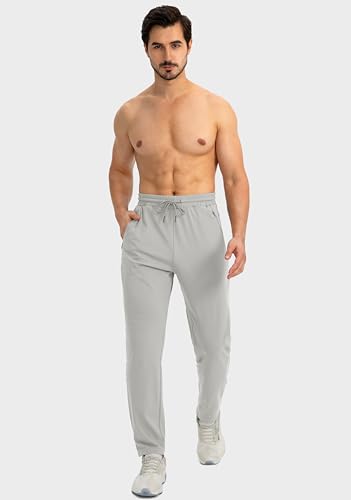 Image of G Gradual Men's Sweatpants with Zipper Pockets Tapered Joggers for Men Athletic Pants for Workout, Jogging, Running