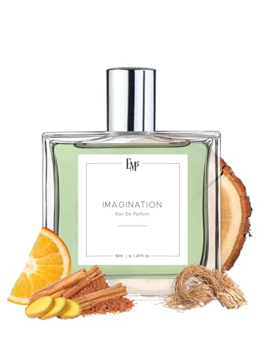 Image of EM5 Imagination Perfume for Men & Women |Citrus Amber Fresh Spicy Fragrance | 50 ml Eau de Parfum Spray | Luxury Gift for Him and Her