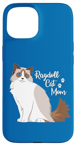 Womens Girls Cute Funny Ragdoll Cat Mom Lover �X�}�z�P�[�X iPhone 15 �p