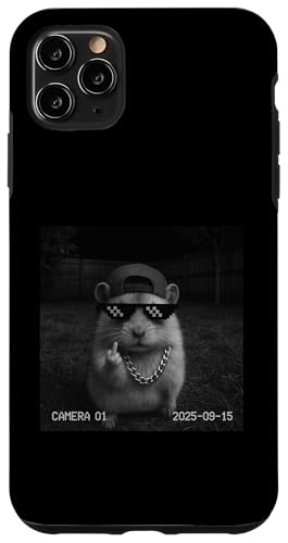 Funny Hamster Flipping Off Middle Finger On Security Camera X}zP[X iPhone 11 Pro Max p