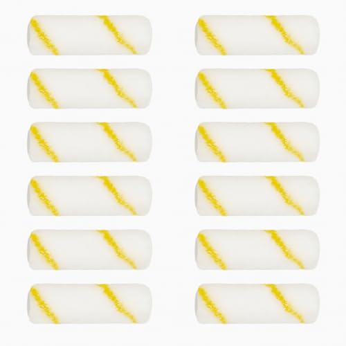 ISTLONDON 10 Pack Microfibre Roller Sleeves – 4 Inch (100mm) Paint Roller Refills for Emulsion, Gloss, Varnish & Stains – High Quality, Lint-Free, Smooth & Even Finish