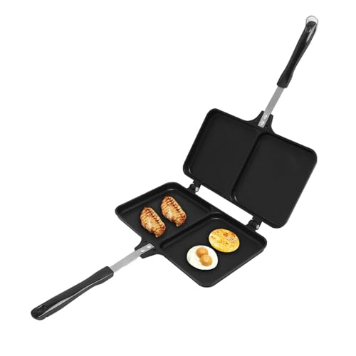 Sandwichera de aluminio para estufa de doble cara Yosoo 3