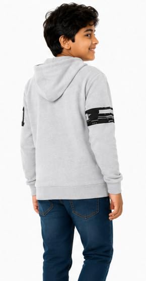 Image of T2F Boy's Cotton Regular Fit Hooded Sweatshirt