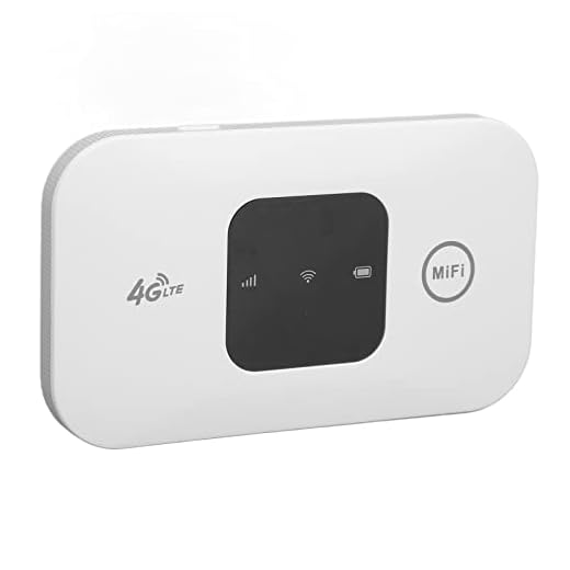 Unlocked 4G LTE Mobile WiFi Router with SIM Card Slot for Global Travel (Not for Americas Except T-Mobile) | 150Mbps Portable Hotspot Device, Mini Wireless Internet Modem for Camping, Vacation Homes