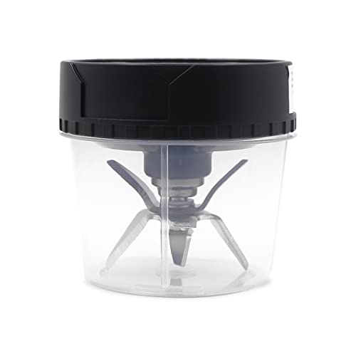 Anbige Replacement Parts Blade and 16oz cup with lid,Compatible with Ninja Blender QB3000/QB3000SSW/QB3004/QB3005 (5 Fins)