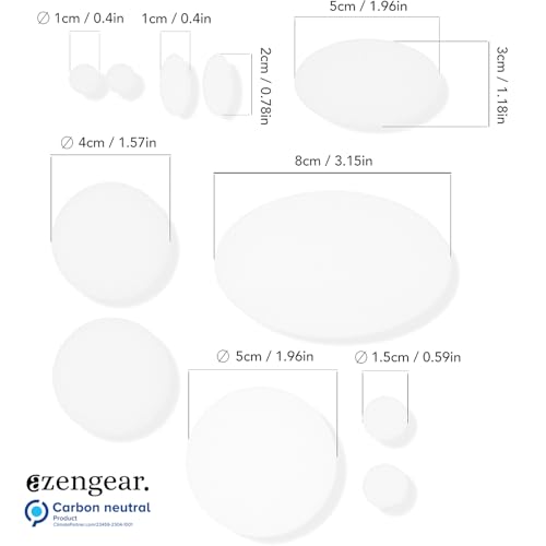 aZengear Repair Patches - Waterproof, Self-Adhesive, Tear-Cold-Heat-Resistant Polyester Fabric to Fix Down Jacket, Puffer, Snowsuit, Shoe, Tent, PVC, Clothing, Upholstery (Transparent)