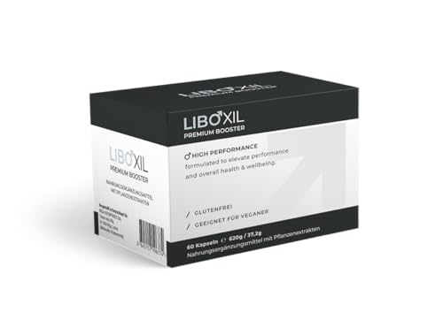 LIBOXIL Kapseln hochdosiert - Premium Lust Kapsel für den aktiven Mann - innovativer Männer Complex mit Arginin, Maca, Guarana - Formel für männliche Lust - vegan Men Supplement (1 x 60 Kapseln)