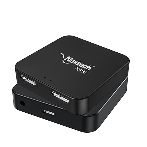 Image of Nextech HDMI Capture Card USB 3.0, 4K@30Hz Pass Through,1080P@60FPS Video Capture Card with Ultra Low Latency Loop Out & AUX Audio Input for PS5, Xbox, Camera, PC Streaming, Recording & Live Broadcast