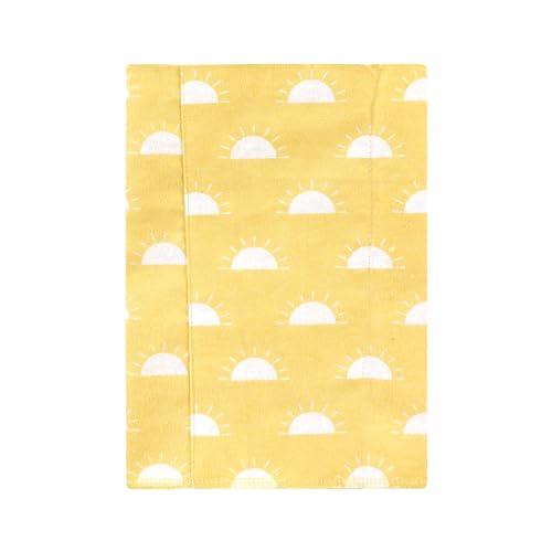 Luvable Friends Hudson Baby Flannel Burp Cloths 4pk, Sunshine2