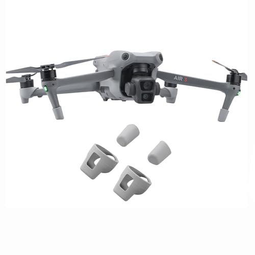 Wtohoby Air 3S Silicone Landing Leg Pad Sleeve Compatible with DJI AIR 3S / AIR 3 Drone Landing Gear Protective Legs from Dust and Dirt, Wear Resistant Cover Light Mat Protector Accessories