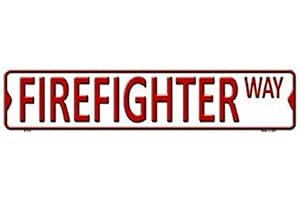 ZMKDLL Firefighter Way Tin Sign: Enhance Your Abode with Courage and Bravery