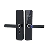 Fingerabdruck-Smart-Schloss mit Griff, digitales Tastatur-Türschloss for die Haustür, elektronischer Riegel for Zuhause(170 * 22mm)