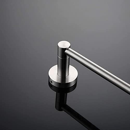 Porte-serviettes à barre unique support mural accessoire douche - 7