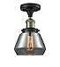 Innovations 517-1CH-BAB-G173-LED 1 Light Vintage Dimmable LED Semi-Flush Mount, Black Antique Brass